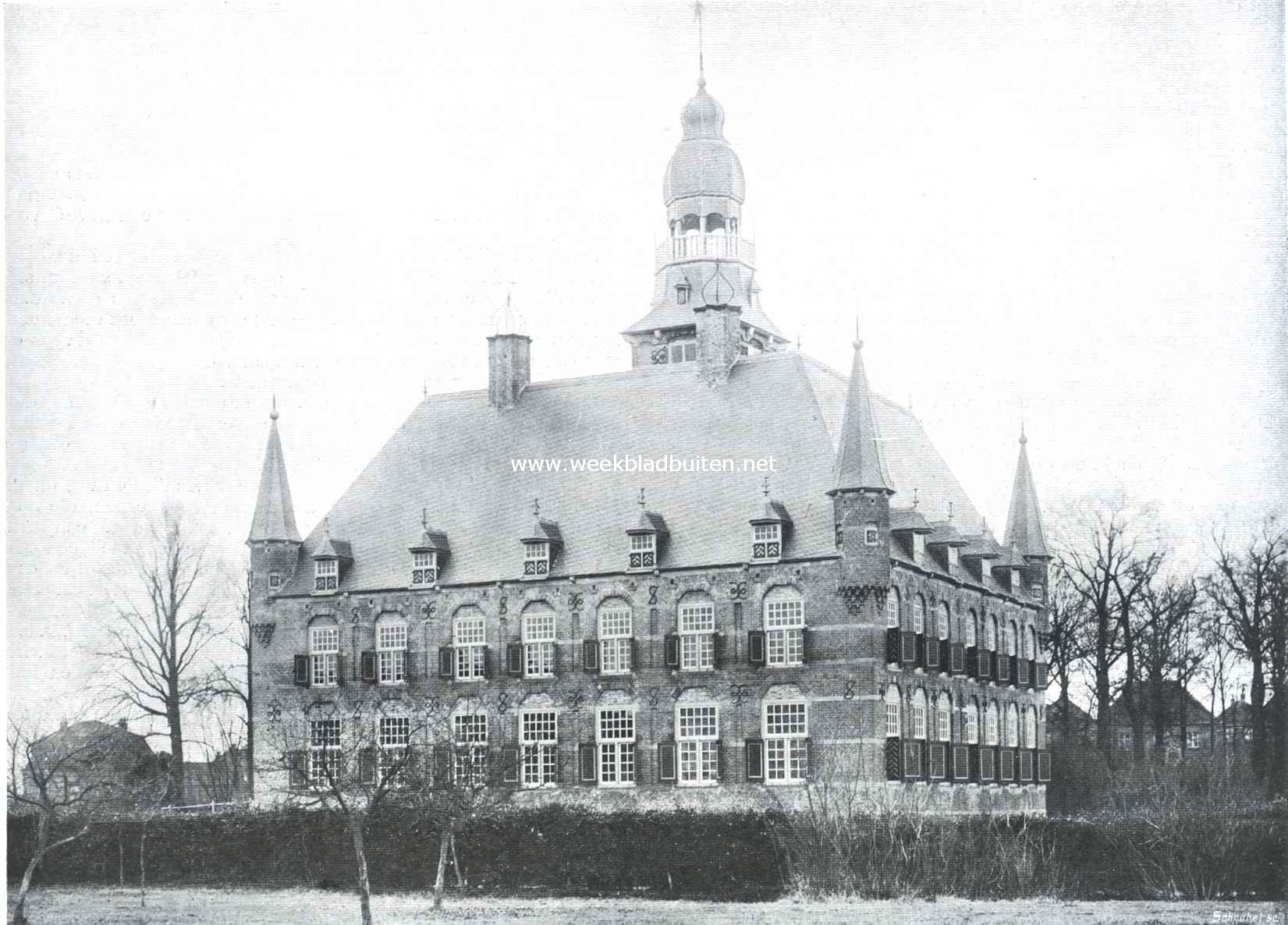 Het kasteel van Wijchen. Zuid- en achterzijde