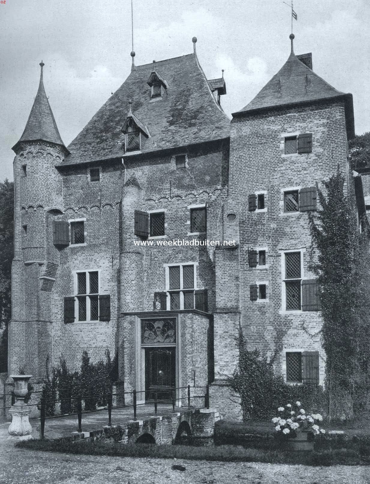 Het kasteel te Deurne. Front