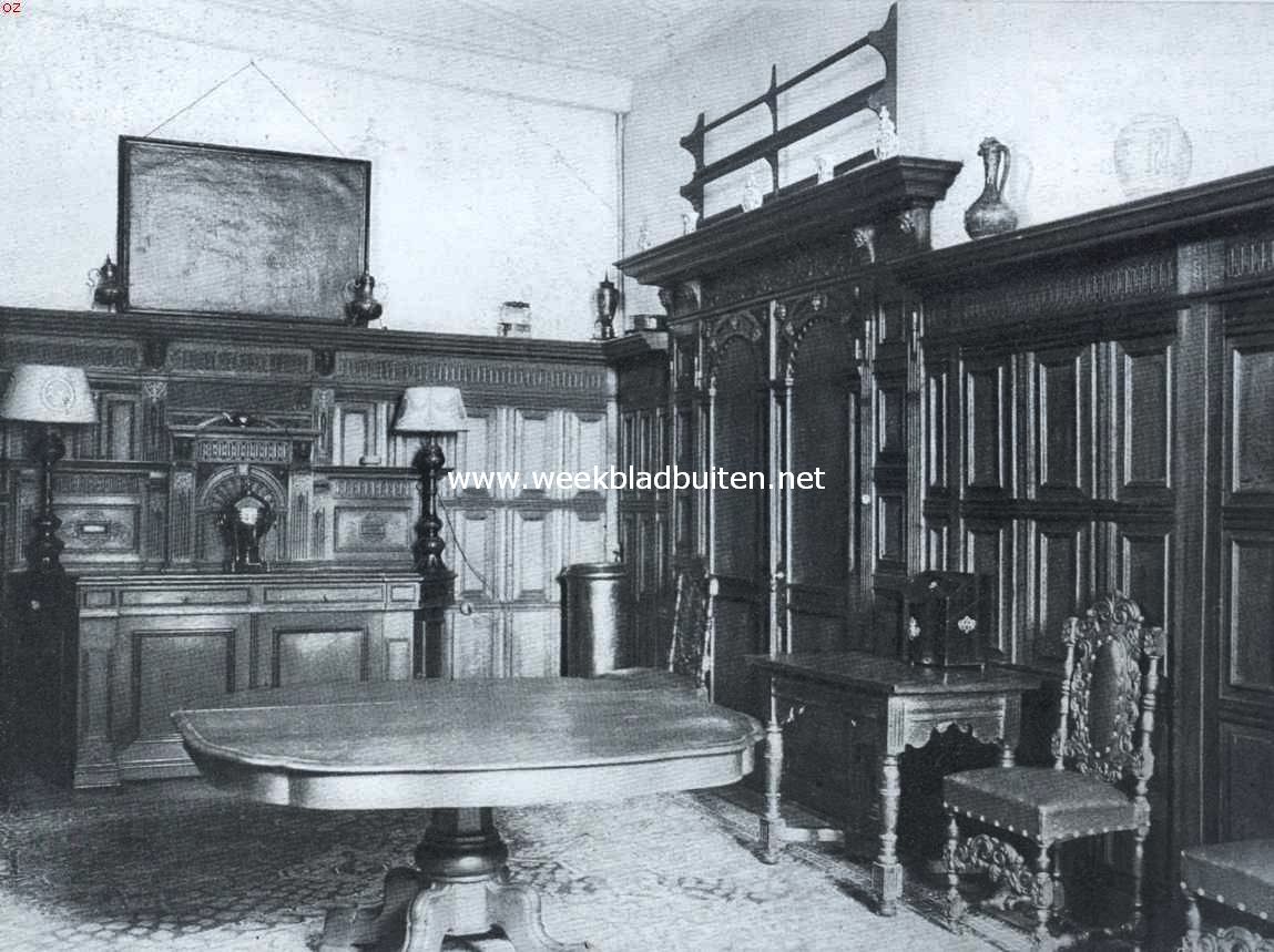 Het kasteel te Deurne. De eetzaal