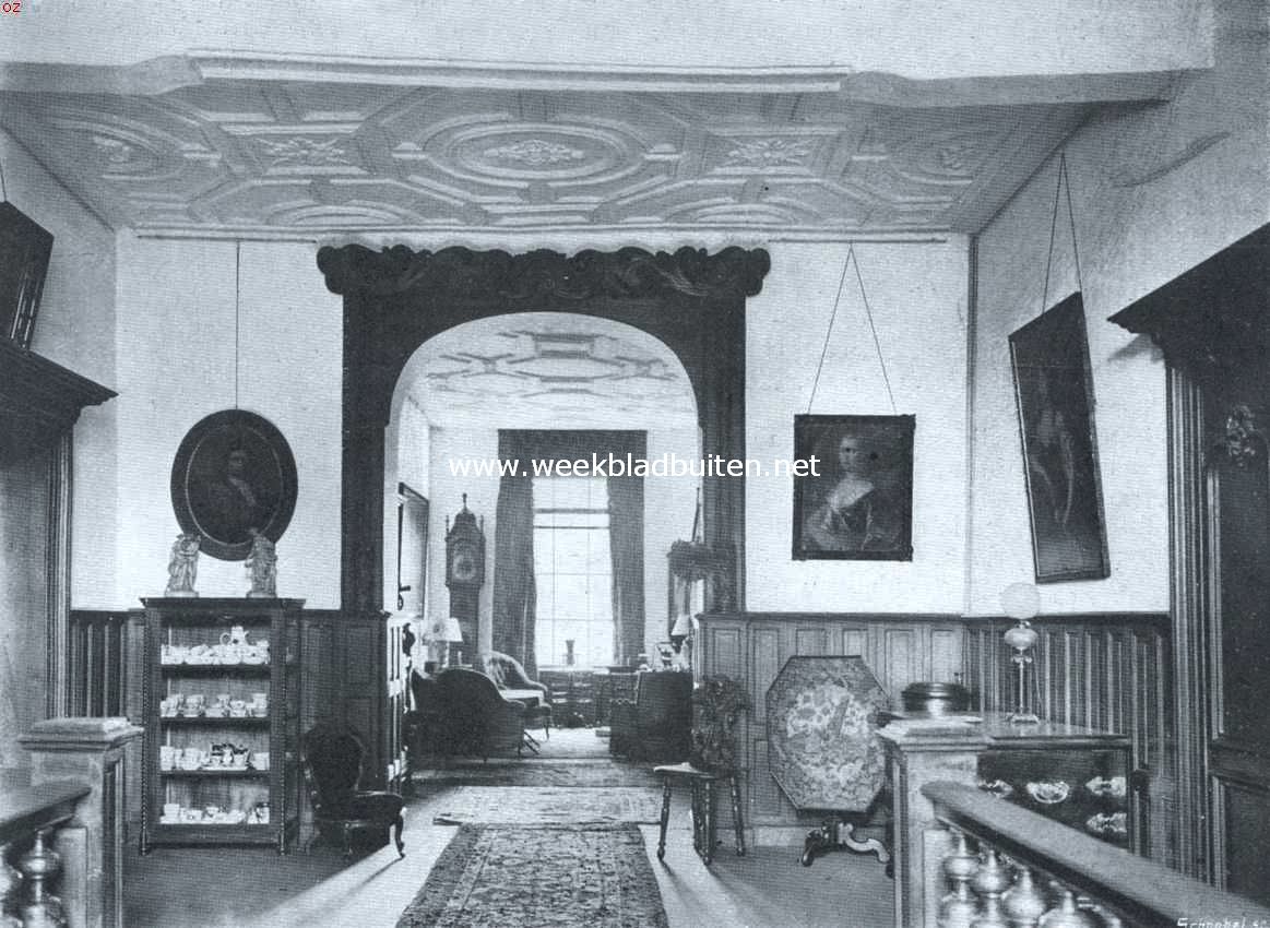 Het kasteel te Deurne. Entree-hall