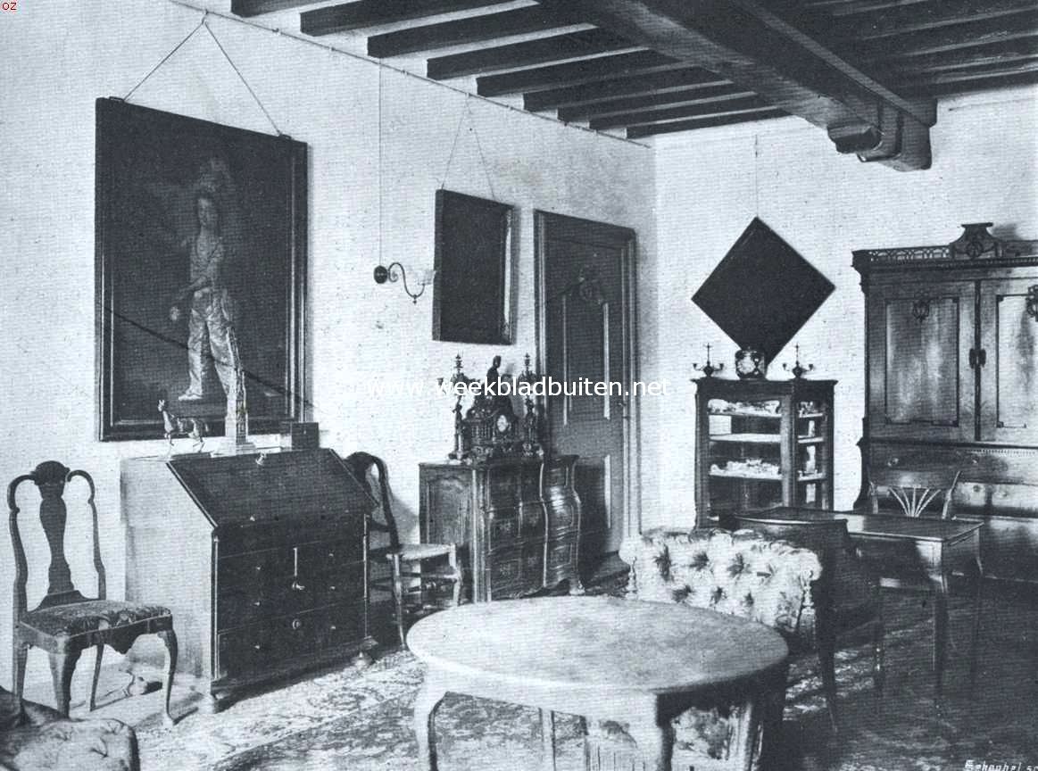 Het kasteel te Deurne. De hall op de tweede verdieping
