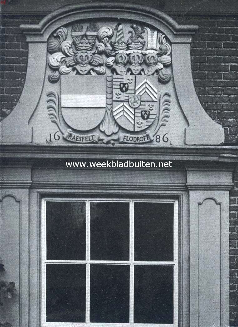Gevelsteen van het landhuis te Lage