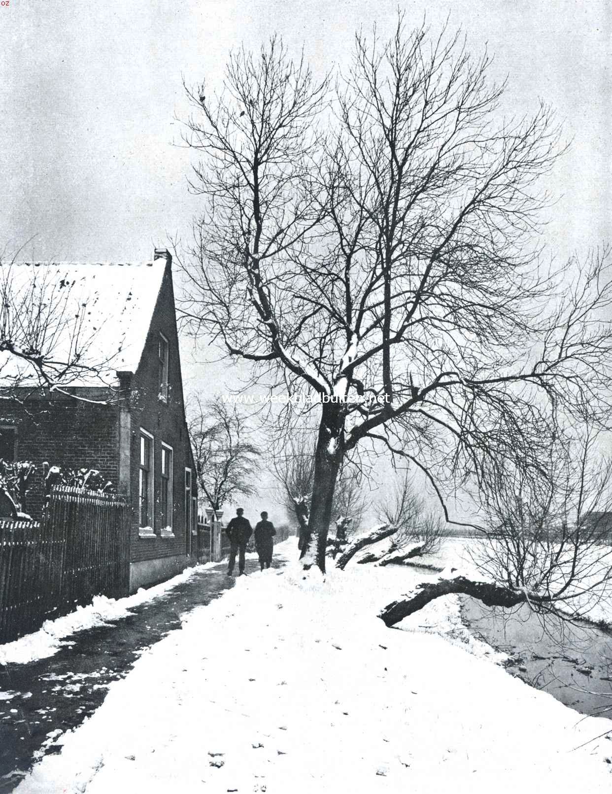 Het Slatuinenpad te Amsterdam in den winter