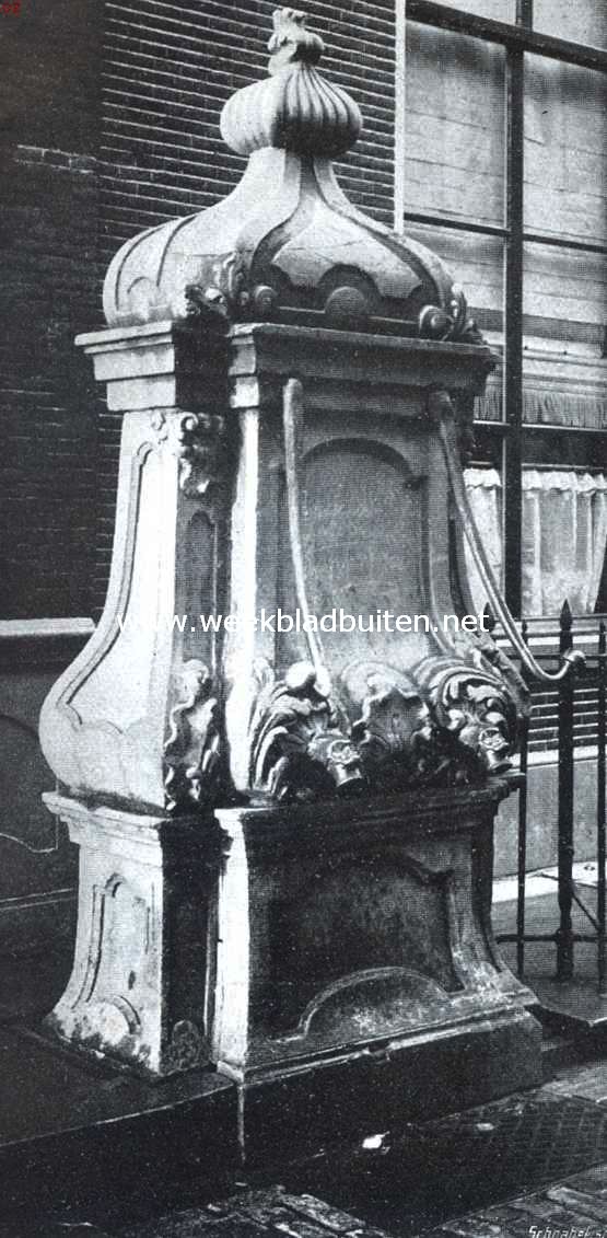 Zwolle. Hardsteenen pomp, Kamperstraat, 1742-1769
