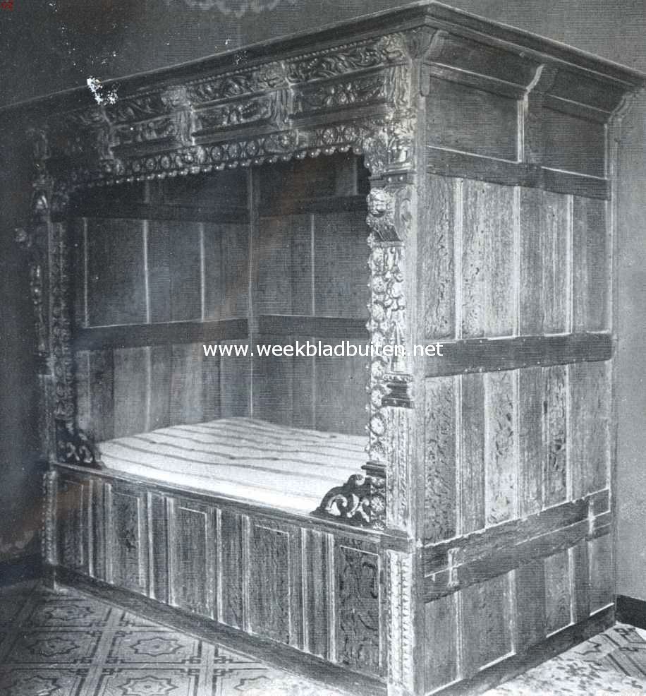 De Holtmeulen of Holtmhle bij Tegelen (L.) en het dorp. Vlaamsch ledikant