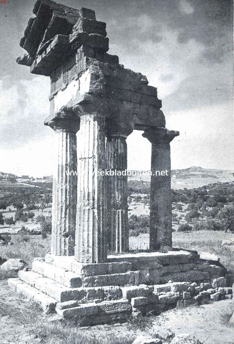 Sicili. Tempel van Castor en Pollux te Girgenti