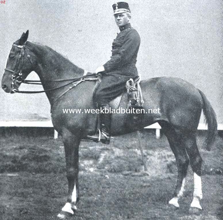 Het concours-hippique. Luit. H. Baron van Voorst tot Voorst met 