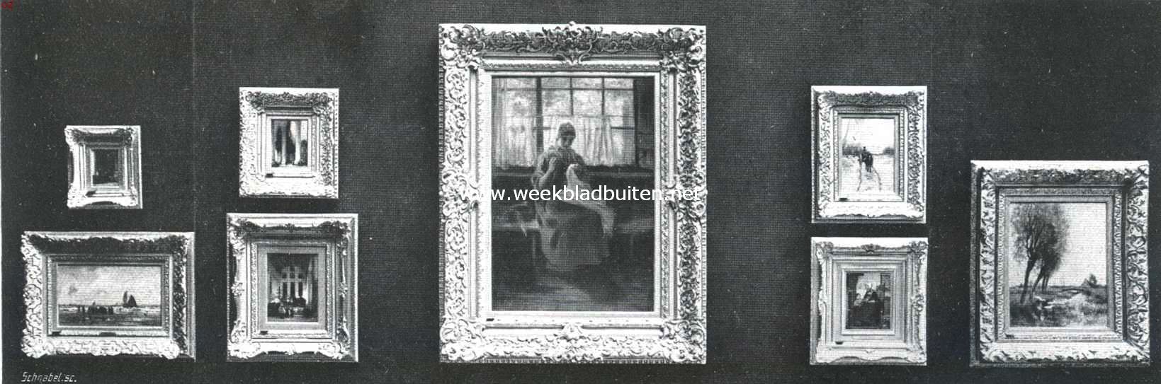 De tentoonstelling van schilderijen en aquarellen gehouden door E.J. van Wisselingh & Co. in de zalen van het Schilderkundig Genootschap 