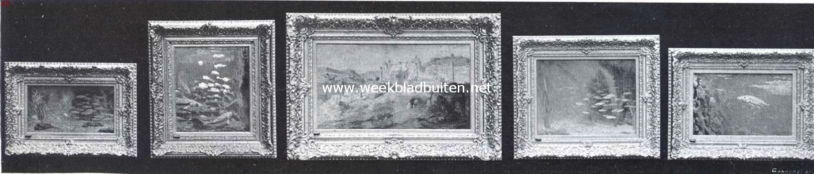 De tentoonstelling van schilderijen en aquarellen gehouden door E.J. van Wisselingh & Co. in de zalen van het Schilderkundig Genootschap 