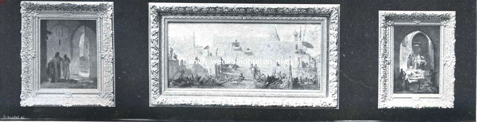De tentoonstelling van schilderijen en aquarellen gehouden door E.J. van Wisselingh & Co. in de zalen van het Schilderkundig Genootschap 