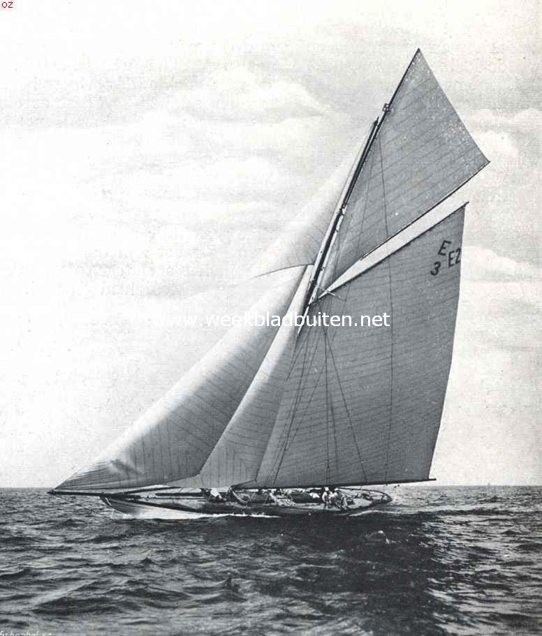 De groote zeilwedstrijden der laatste Kieler Woche. De 