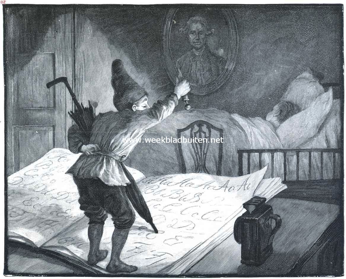 Andersen en zijn sprookjes. IV. Plicht en Toewijding. . Daar stond op ieder blad aan het begin van iedere lijn een hoofdletter. (Ole Droomeman)