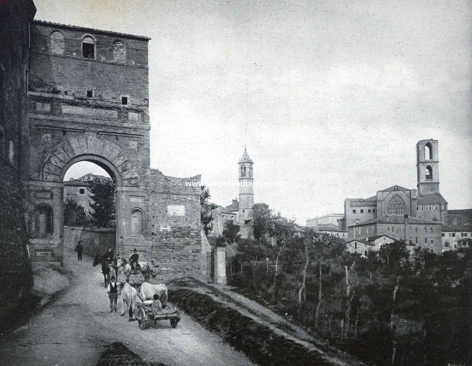 Perugia. De Porta San Girolama (uit de 15e eeuw)