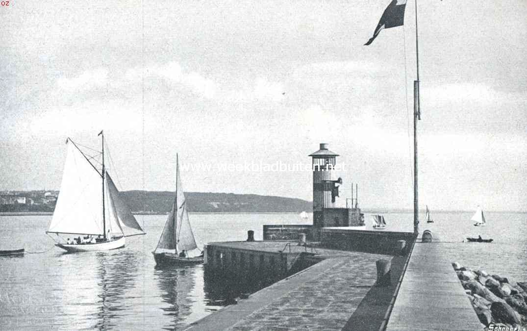 H.M.'s Gelderland in Aarhuus. De haven van Aarhuus