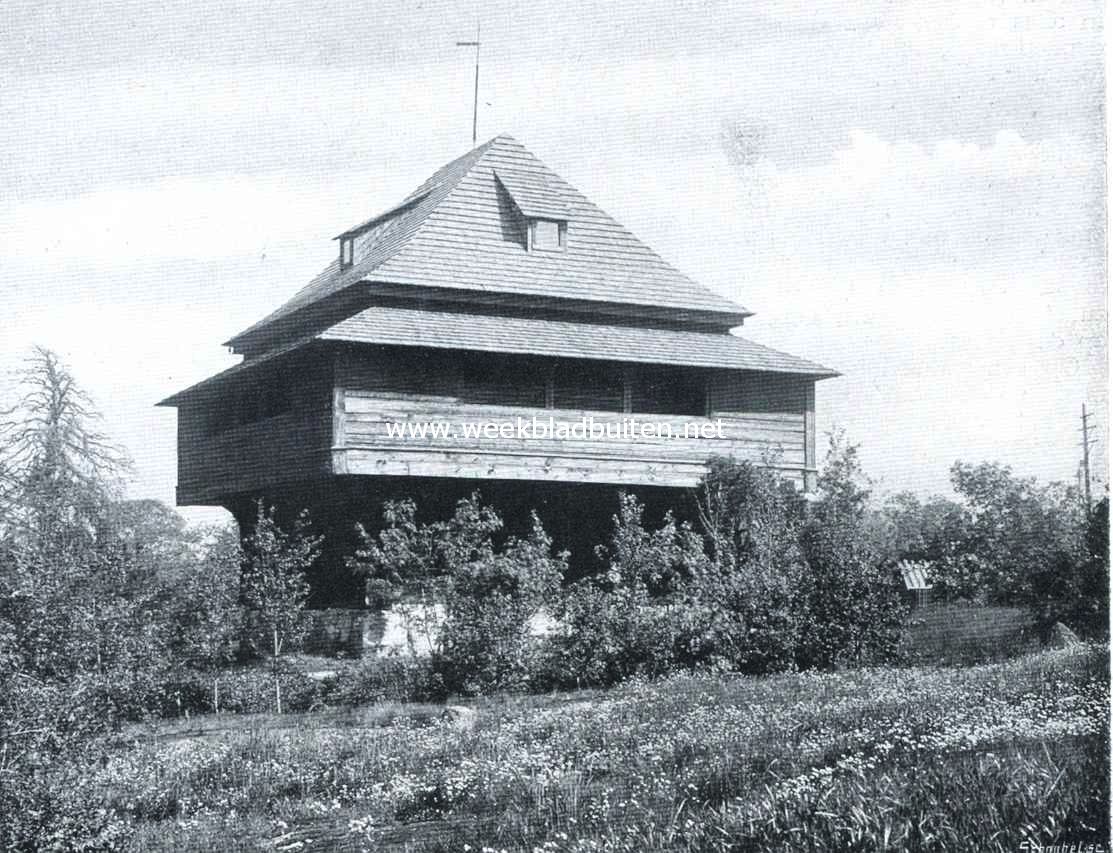 Openluchtmusea. De Fatbur uit Bjrvik op Skansen, een van de grootste Zweedsche schuren