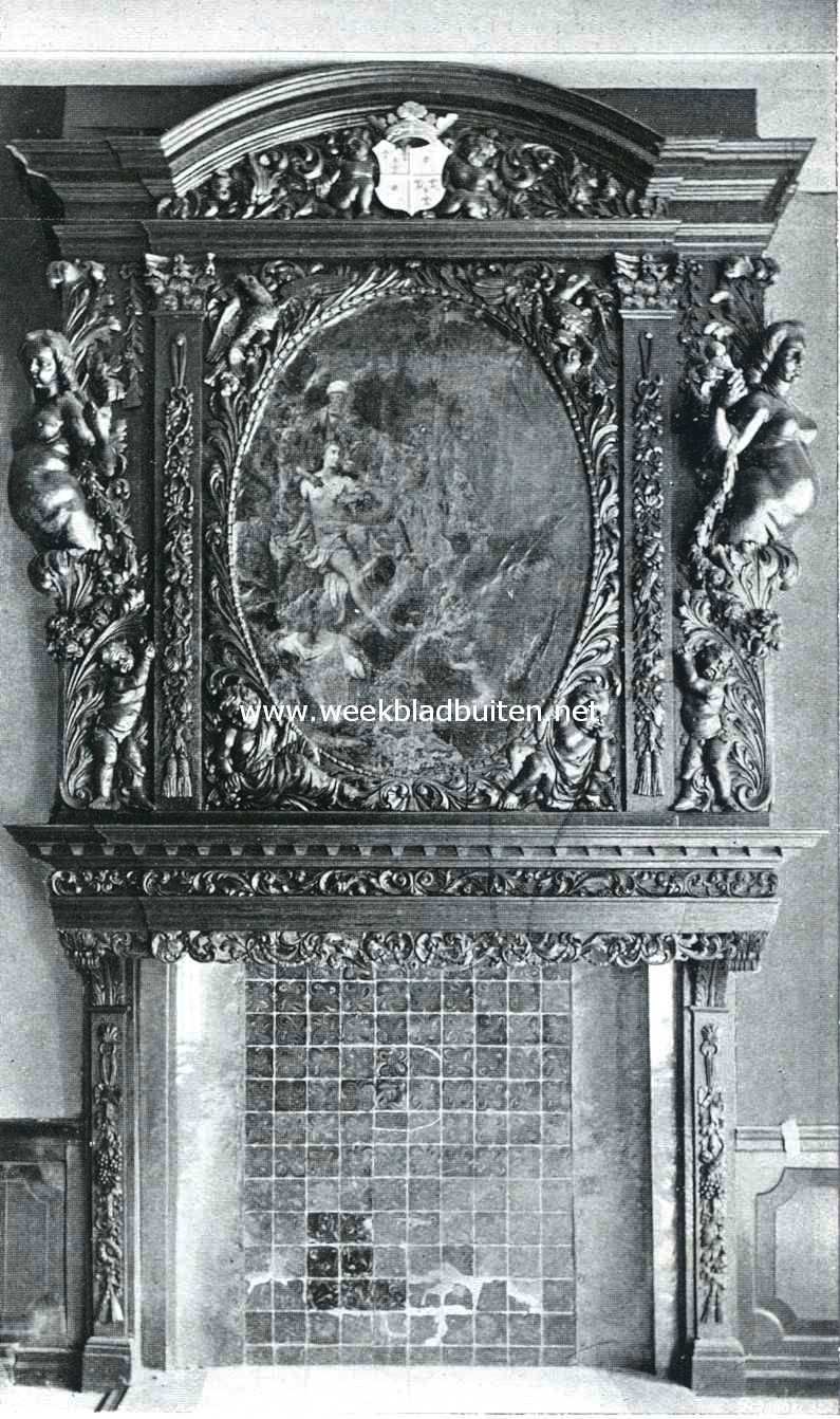 Menkema. Schoorsteen in de ridderzaal
