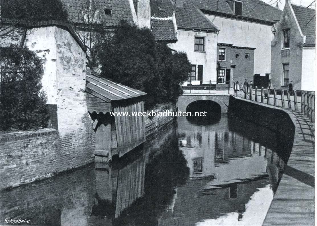 De fotografie. Oud stadje