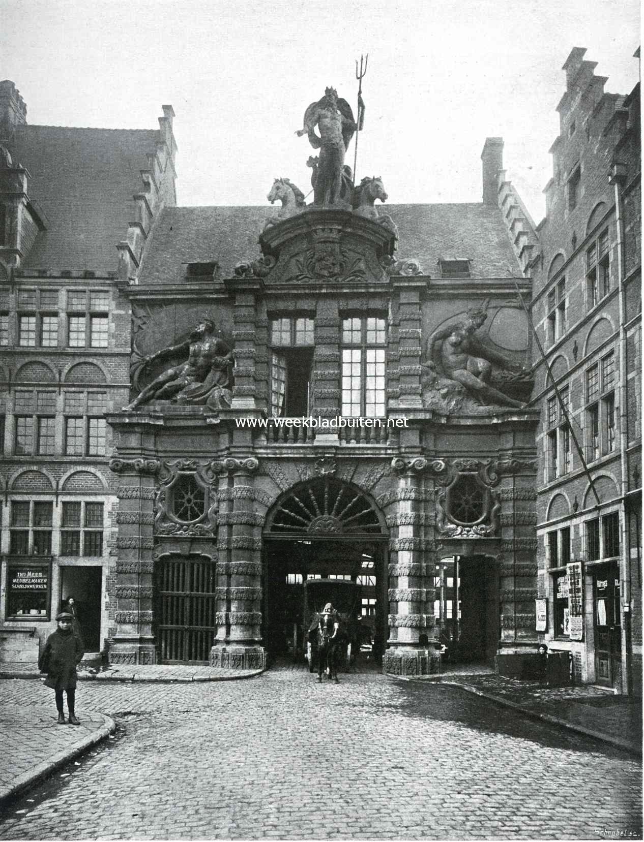De Vischpoort aan het St. Veerleplein te Gent