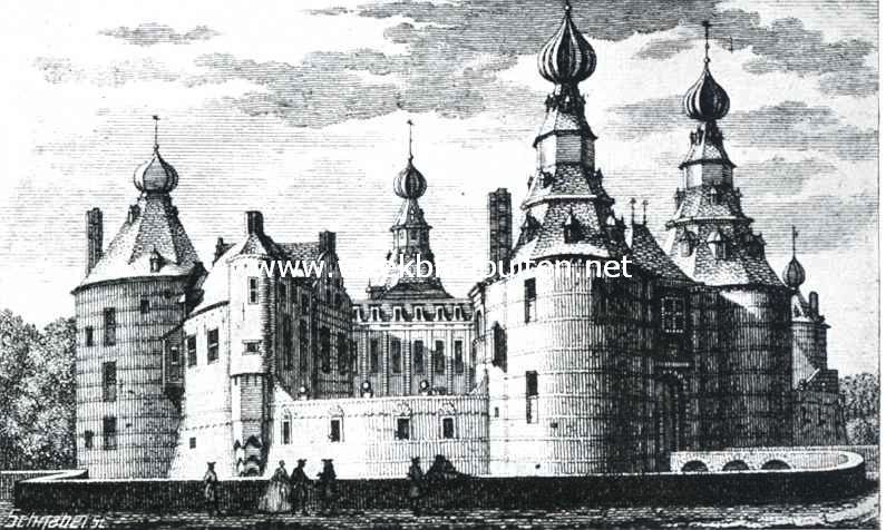 Batenburg. Het kasteel Batenburg vr de verwoesting in 1704