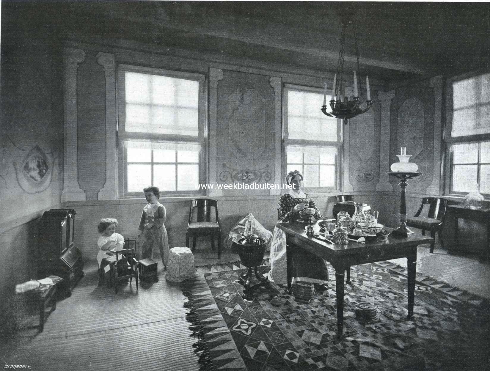 Het oude heerenhuis op de tentoonstelling 