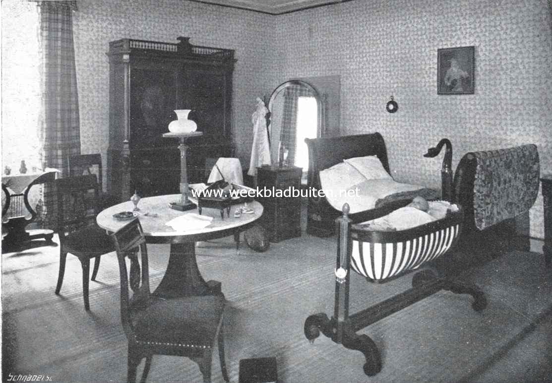 Het oude heerenhuis op de tentoonstelling 
