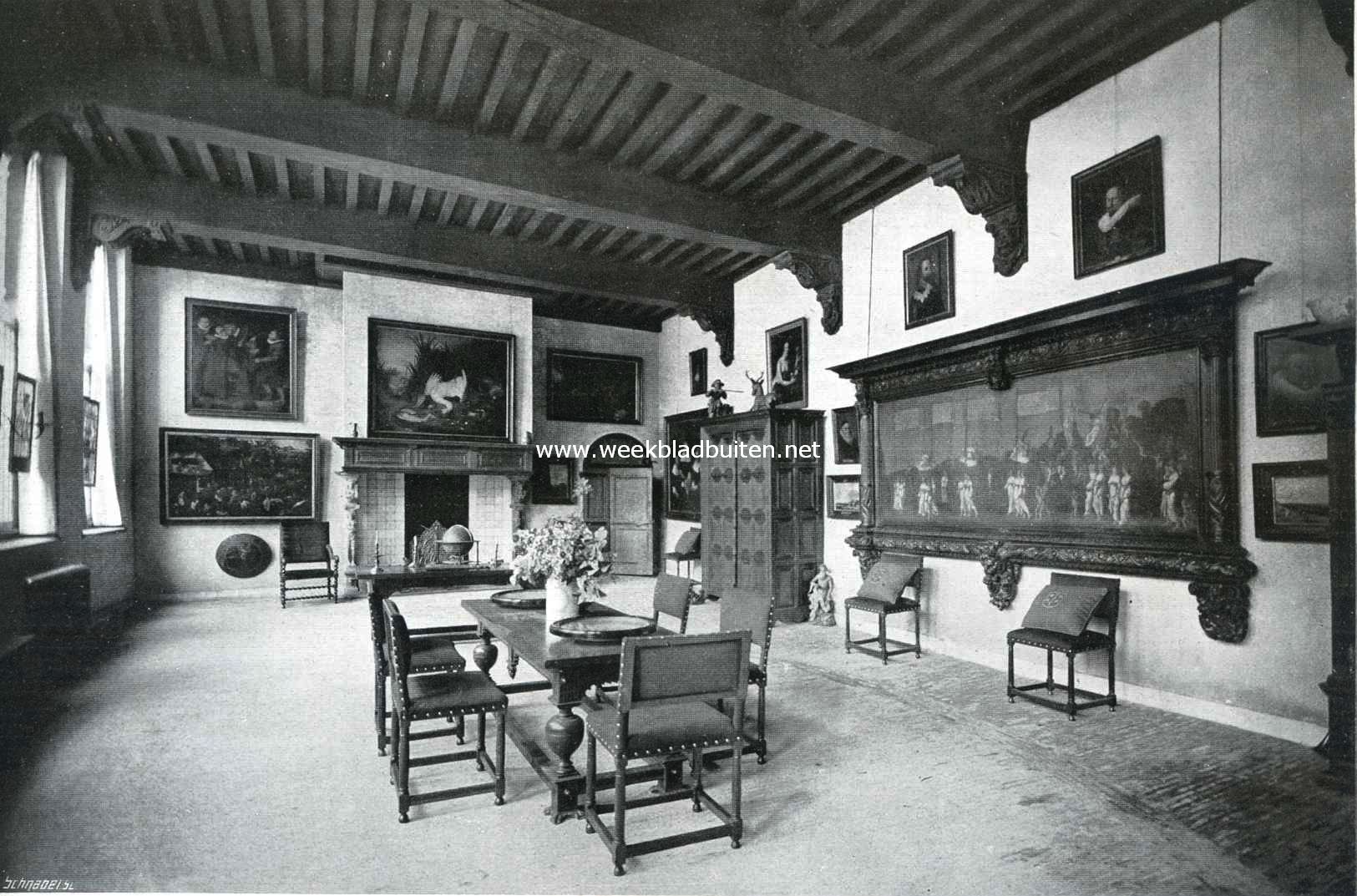 De oude eetkamer in het Frans Hals-museum