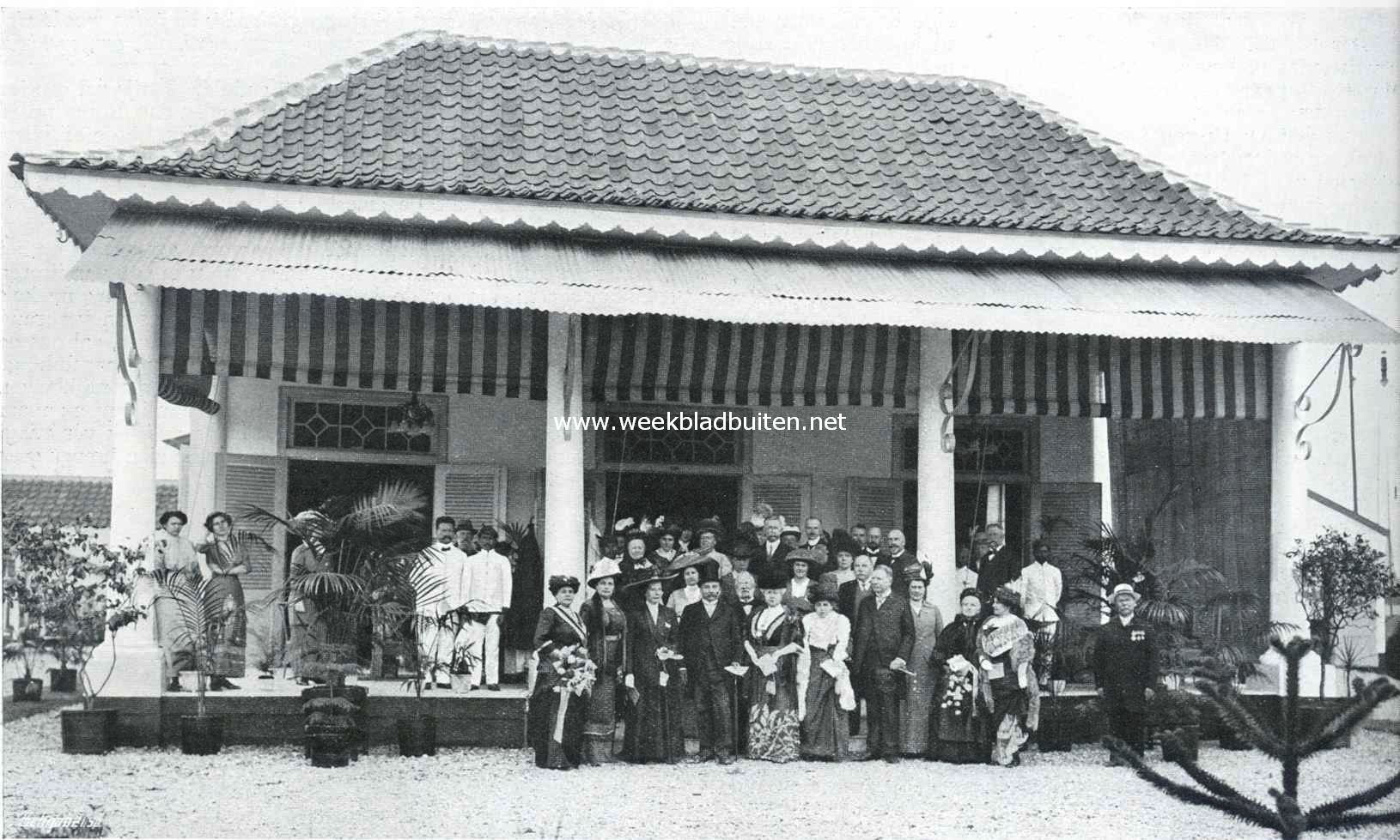 De opening van het Indische huis op de tentoonstelling 