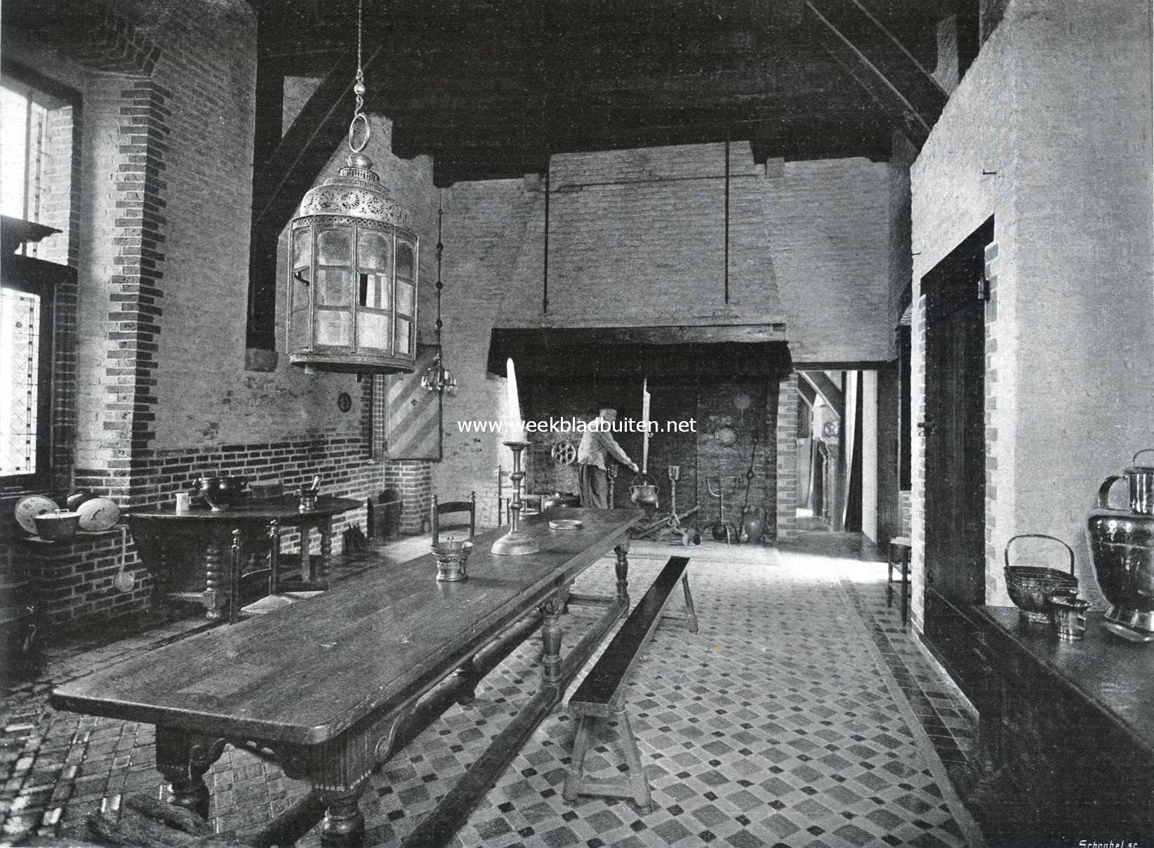 In 't kasteel van Hooft. De keuken van het Muiderslot