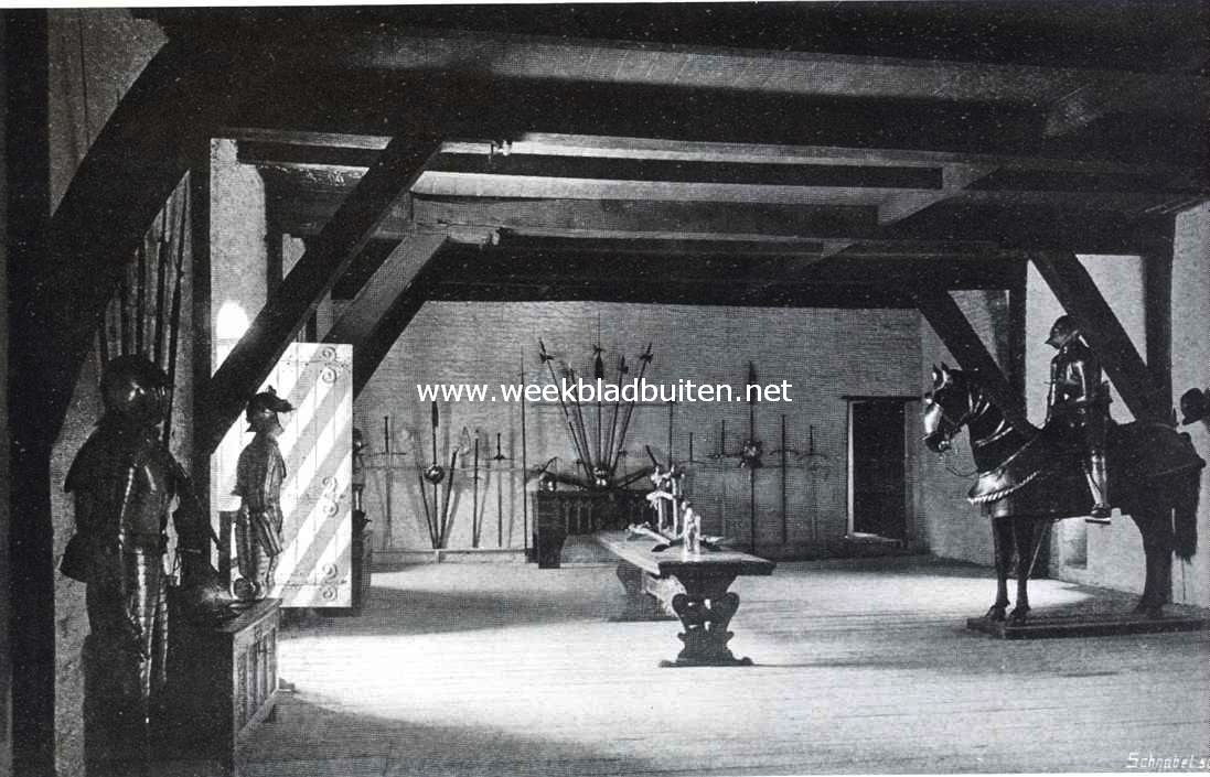 In 't kasteel van Hooft. Het Muiderslot. De wapenzaal