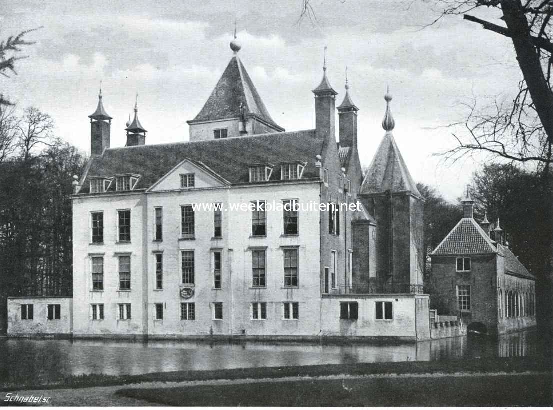 Het kasteel Renswoude, achterzijde