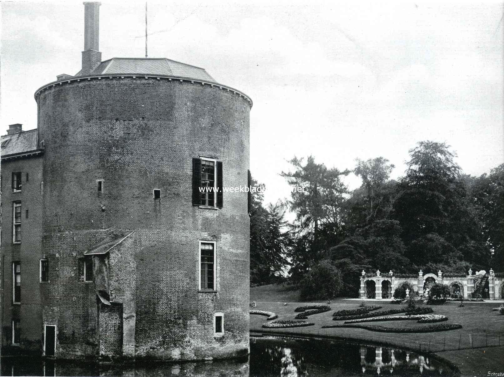 Het kasteel en de heerlijkheid Rosendaal. Het kasteel Rosendaal. De oude toren waarin hertog Reinoud door zijn broeder Eduard zou gevangen gezet zijn
