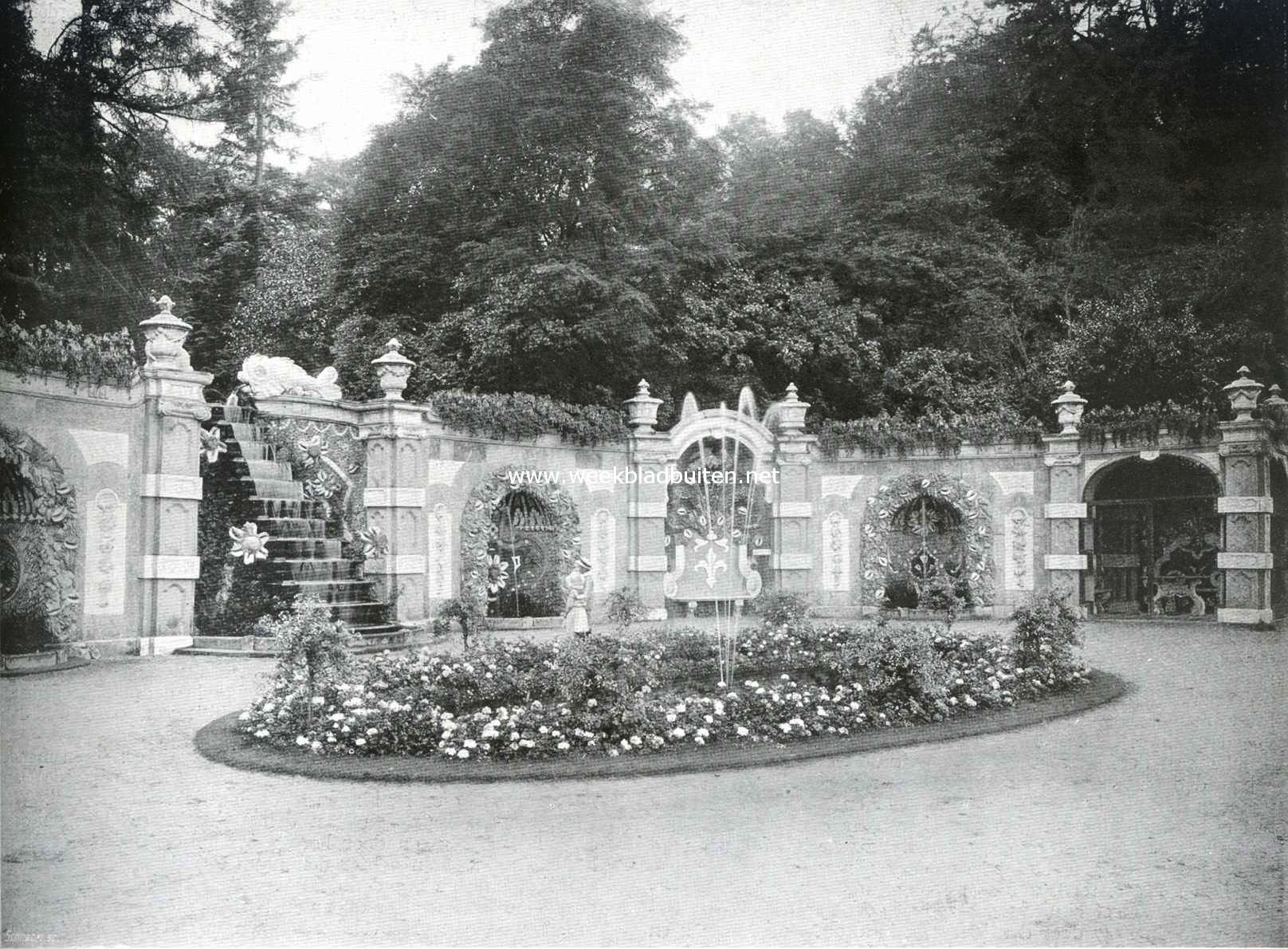 Het kasteel Rosendaal. De schelpengalerij