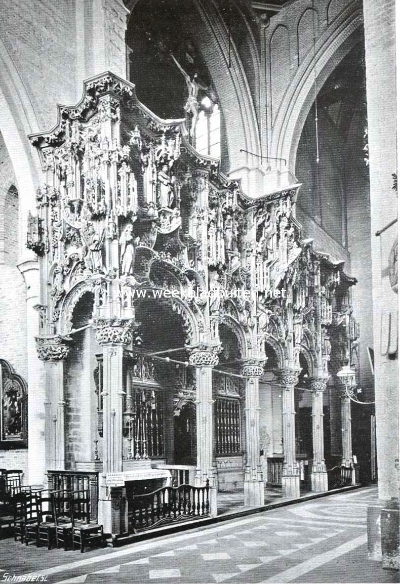 Het befaamde oksaal in de St. Nicolaaskerk te Diksmuide
