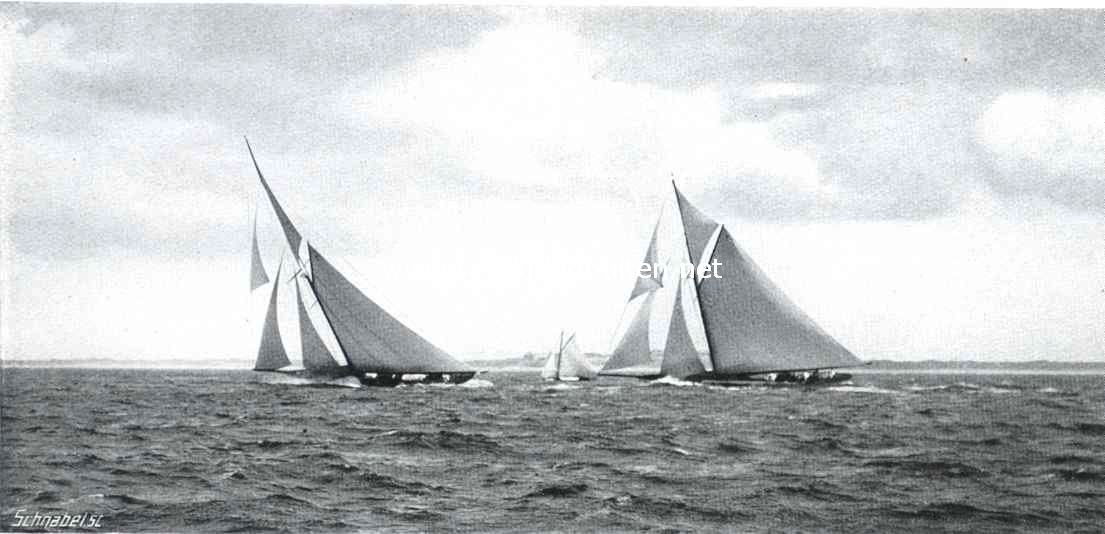 De Zeilwedstrijden op de Noordzee. De 