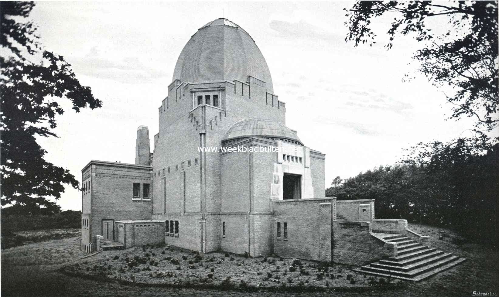 Het crematorium te Velsen. Het crematorium in de duinen bij Velsen