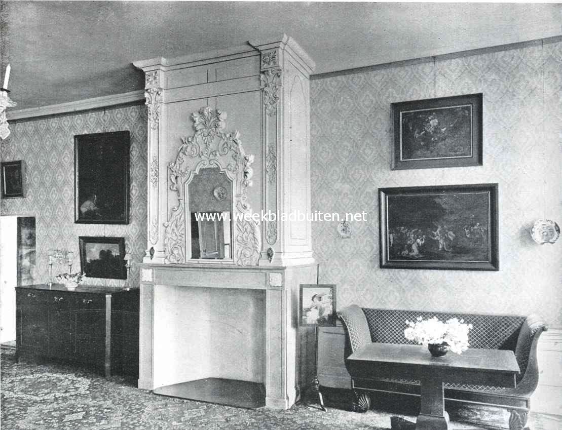 Wand van den eetzaal in het Huis 