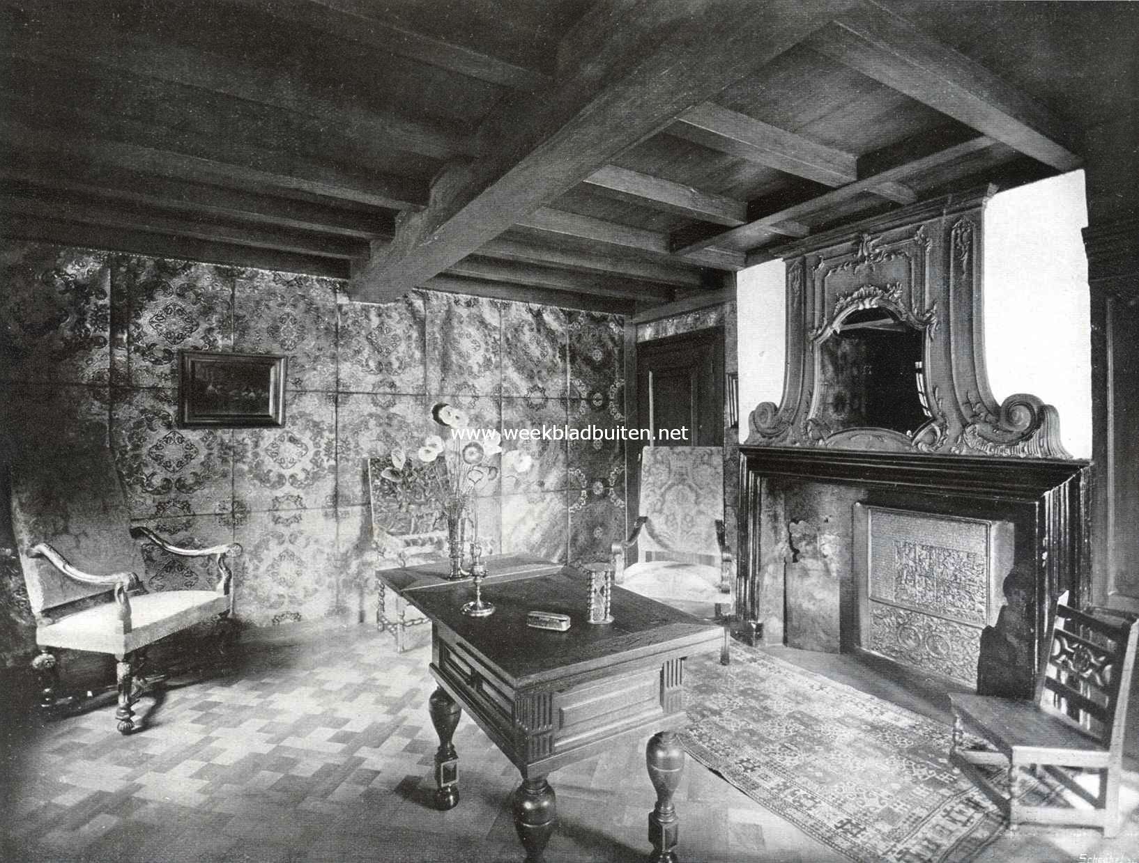 De goudleerkamer in het Huis 