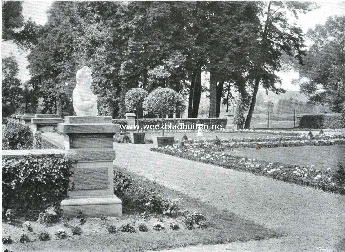 Kasteel Eysden. Tuinaanleg van den voorhof