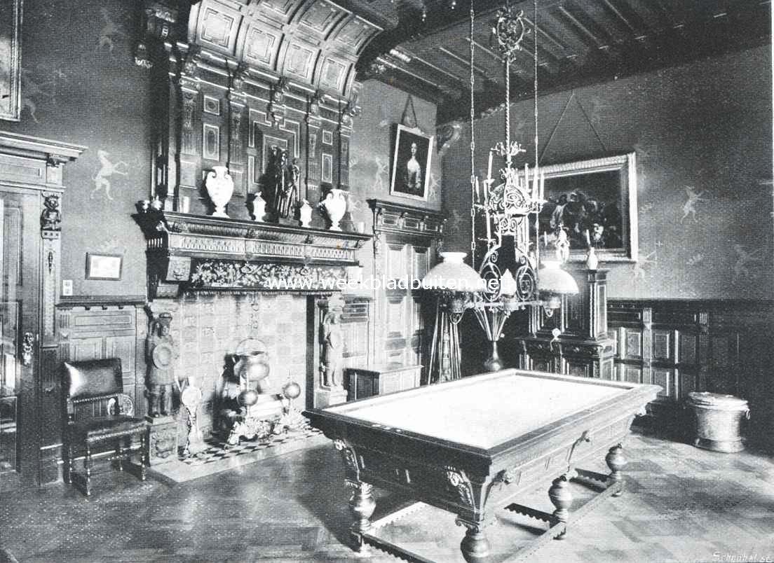 Kasteel Eysden. De biljardzaal
