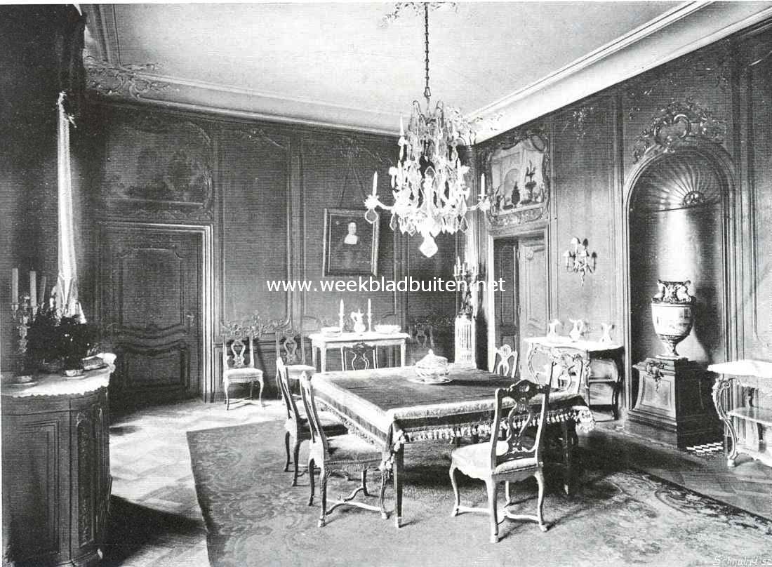 Kasteel Eysden. De eetzaal