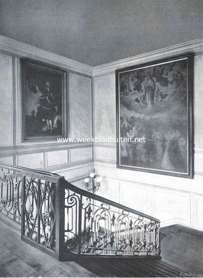 Kasteel Eysden. Trappenhuis, bovengedeelte