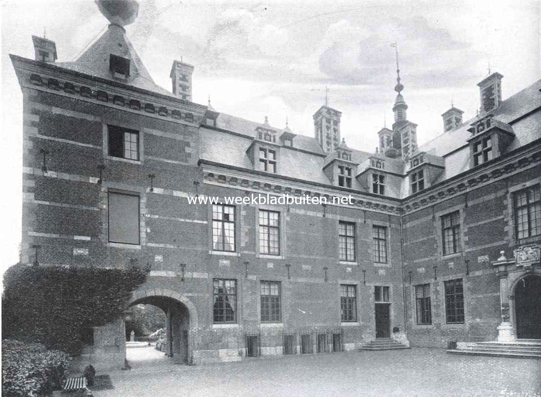 Kasteel Eysden. Het slotplein