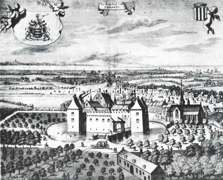 Het kasteel te Kruiningen, gesloopt in 't begin der 19de eeuw