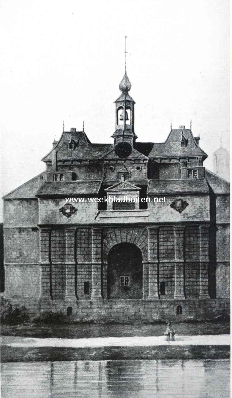 Sloopend herboren Nederland. De Dampoort te Middelburg, afgebroken in 1874, opdat de gemeente de onderhoudskosten zou kunnen besparen