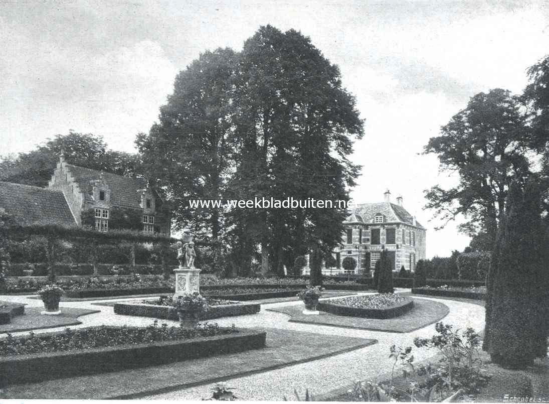 Kasteel Bouvigne. In den tuin van kasteel Bouvigne