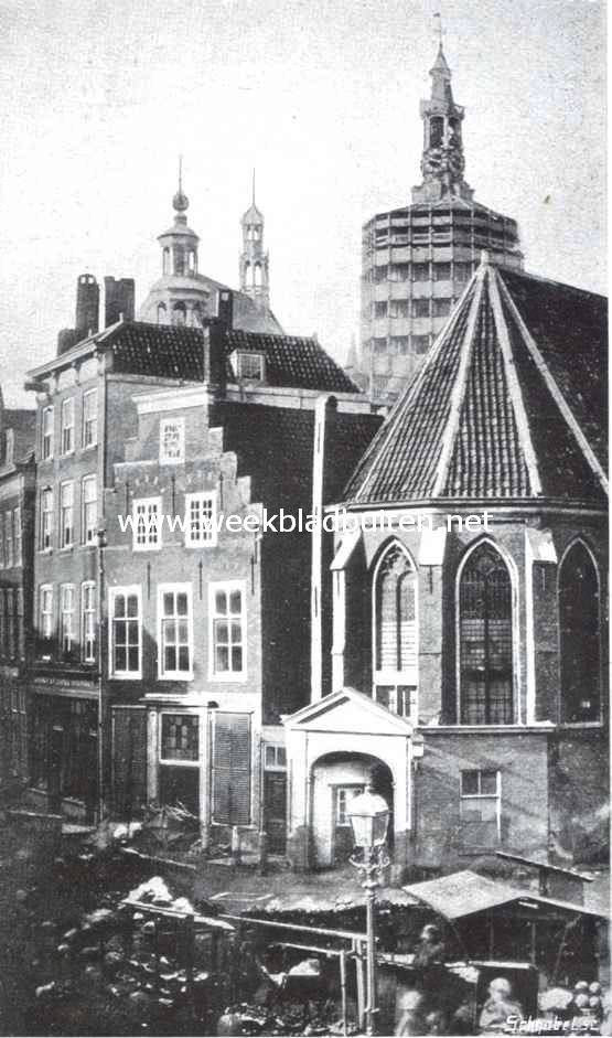 Sloopend herboren-Nederland. IV. Een eeuw slooperswerk in Den Haag. De kapel van het Sint Nicolaasgasthuis en de voor het vervangen der spits ommantelde Sint Jacobstoren (1862)