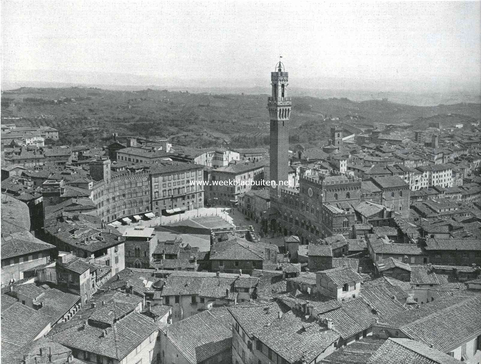 Siena, de droomstad. Gezicht op Siena