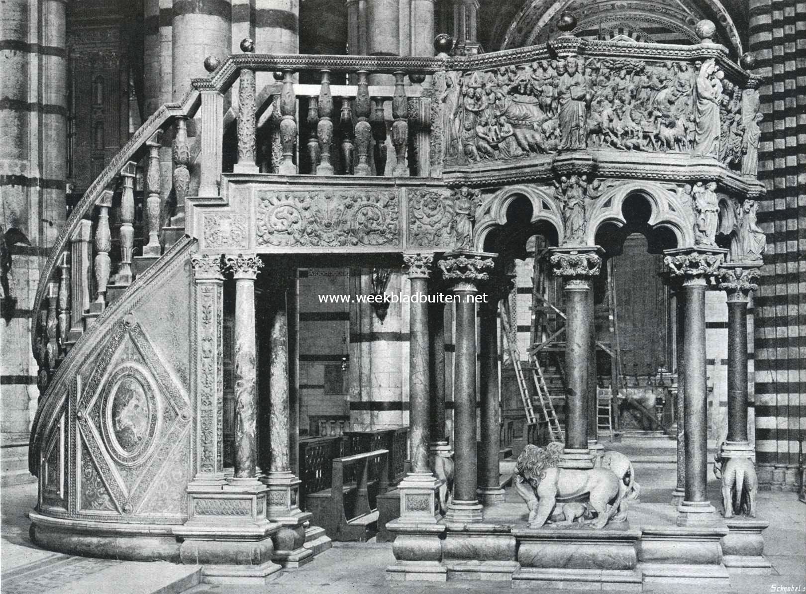 Siena, de droomstad. De preekstoel in de kathedraal te Siena