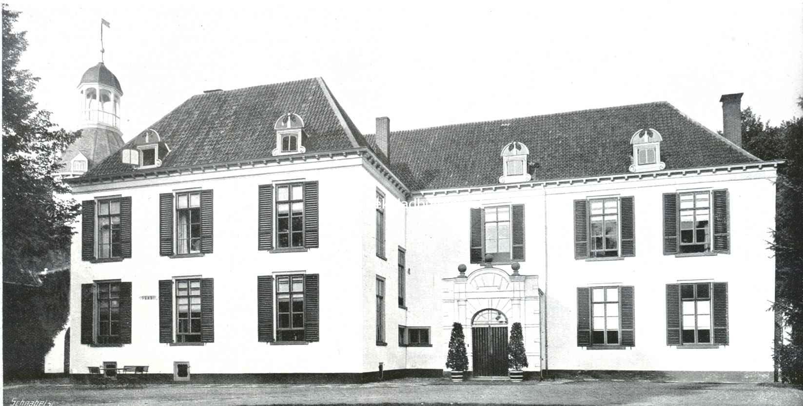 Het kasteel Wisch. De voorgevel