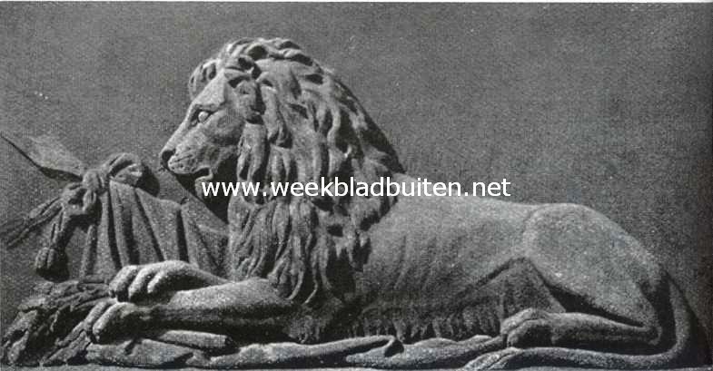 De laatste dagen van het Dam-monument. Naatje's leeuw